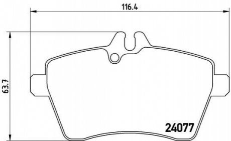 Гальмівні колодки дискові BREMBO P50 056 (фото 1)