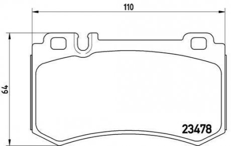 Гальмівні колодки дискові BREMBO P50 061 (фото 1)