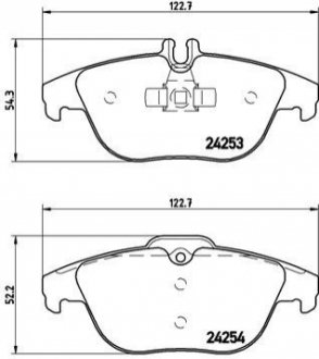 Гальмівні колодки дискові BREMBO P50 068 (фото 1)