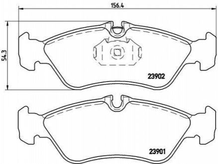 Гальмівні колодки дискові BREMBO P50 082 (фото 1)