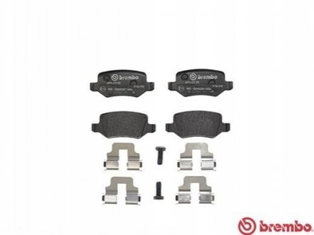 Колодки тормозные дисковые, к-кт. BREMBO P50 090 (фото 1)