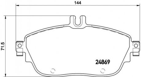 Гальмівні колодки, тюнінг BREMBO P 50 093X (фото 1)