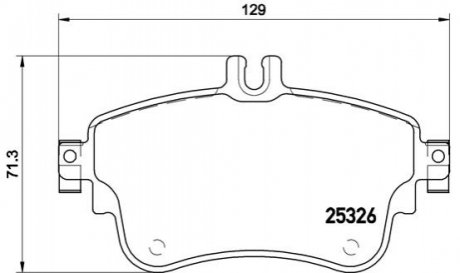 Гальмівні колодки, тюнінг BREMBO P 50 094X (фото 1)