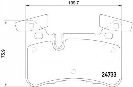 Гальмівні колодки дискові BREMBO P50 110 (фото 1)