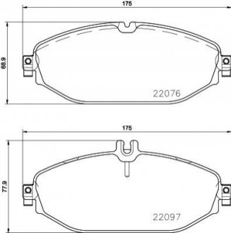 Гальмівні колодки дискові BREMBO P50 124 (фото 1)