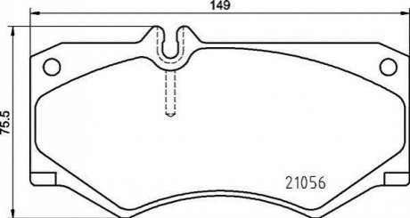 Гальмівні колодки дискові BREMBO P50 134 (фото 1)