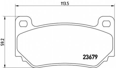 Гальмівні колодки дискові BREMBO P52 018 (фото 1)