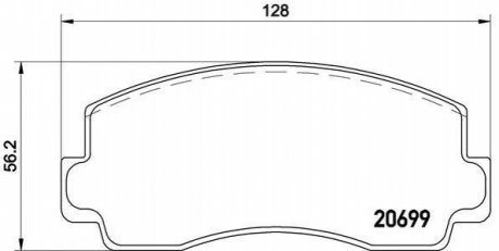 Гальмівні колодки дискові BREMBO P54 002 (фото 1)