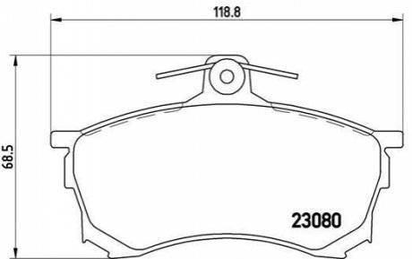 Гальмівні колодки дискові BREMBO P54 021 (фото 1)