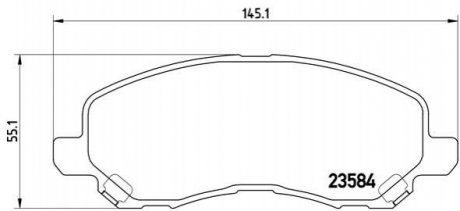 Гальмівні колодки, тюнінг BREMBO P 54 030X (фото 1)