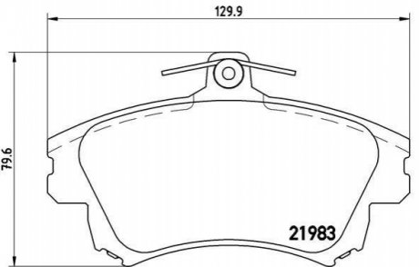 Гальмівні колодки дискові BREMBO P54 036 (фото 1)