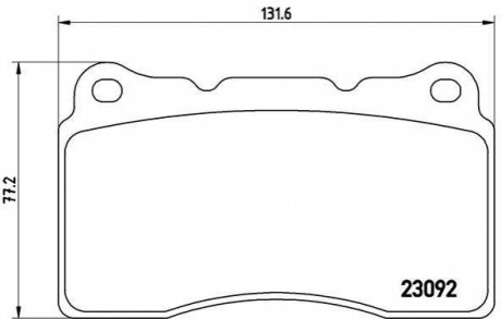 Гальмівні колодки дискові BREMBO P54 040 (фото 1)