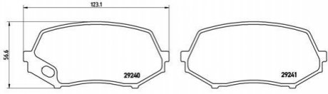 Гальмівні колодки дискові BREMBO P54 044 (фото 1)