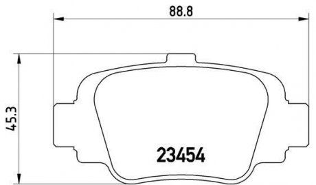 Гальмівні колодки дискові BREMBO P56 032 (фото 1)