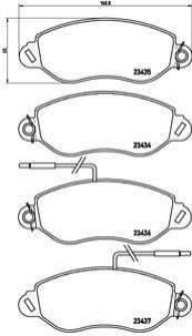 Гальмівні колодки дискові BREMBO P56 042 (фото 1)