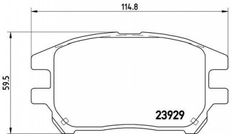 Гальмівні колодки дискові BREMBO P56 050 (фото 1)