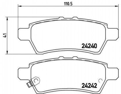 Гальмівні колодки дискові BREMBO P56 060 (фото 1)