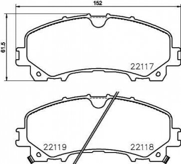 Гальмівні колодки дискові BREMBO P56106 (фото 1)