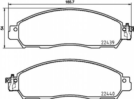 Гальмівні колодки дискові BREMBO P56 118 (фото 1)