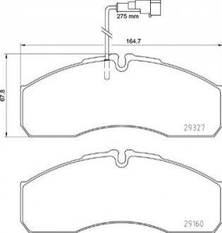 Гальмівні колодки дискові BREMBO P56 123 (фото 1)