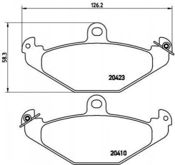 Гальмівні колодки дискові BREMBO P59 026 (фото 1)