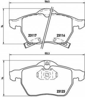 Гальмівні колодки дискові BREMBO P59 048 (фото 1)