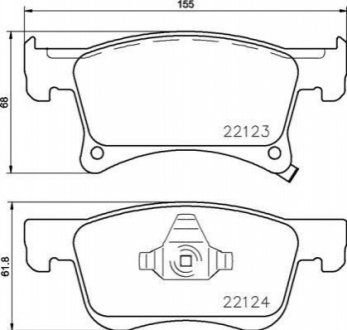 Гальмівні колодки дискові BREMBO P59 083 (фото 1)