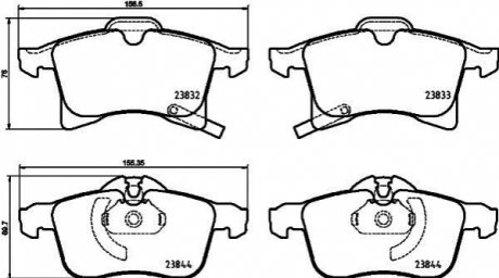 Гальмівні колодки дискові BREMBO P59 089 (фото 1)