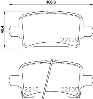 Гальмівні колодки (набір) BREMBO P59090 (фото 1)