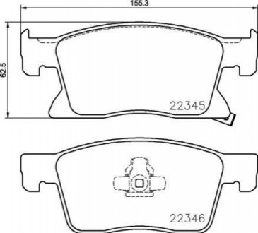 Гальмівні колодки дискові BREMBO P59 091 (фото 1)