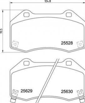 Гальмівні колодки дискові BREMBO P59 094 (фото 1)