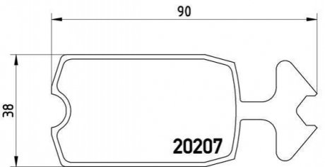 Гальмівні колодки дискові BREMBO P61 002 (фото 1)