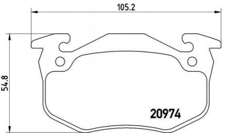 Гальмівні колодки дискові BREMBO P61 032 (фото 1)