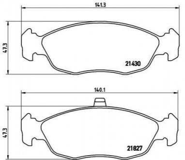 Гальмівні колодки дискові BREMBO P61 051 (фото 1)