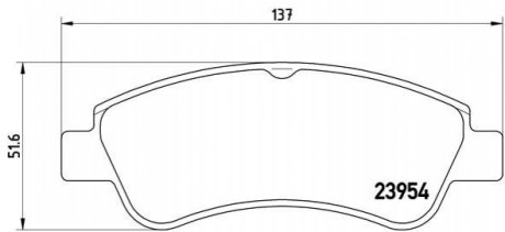 Гальмівні колодки дискові BREMBO P 61 066 (фото 1)