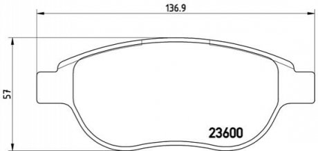 Гальмівні колодки, тюнінг BREMBO P 61 068X (фото 1)