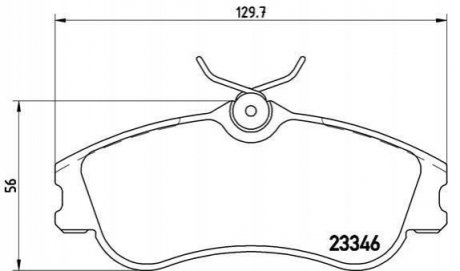 Гальмівні колодки дискові BREMBO P61 069 (фото 1)