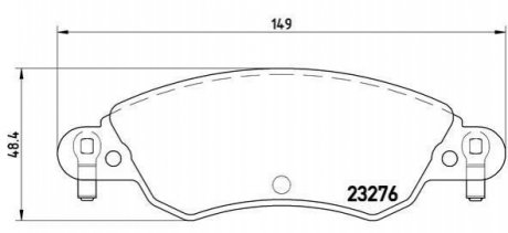 Гальмівні колодки дискові BREMBO P61 070 (фото 1)