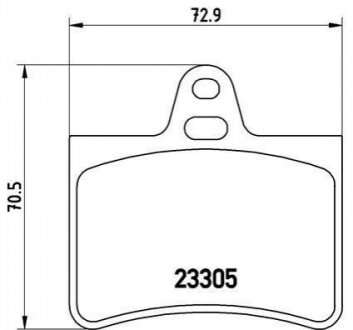 Гальмівні колодки дискові BREMBO P61 073 (фото 1)