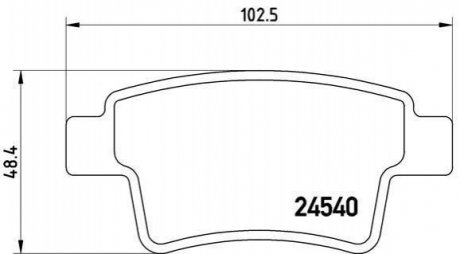 Гальмівні колодки дискові BREMBO P61 085 (фото 1)