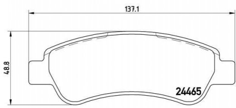 Гальмівні колодки дискові BREMBO P61 091 (фото 1)