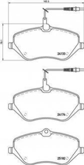 Гальмівні колодки дискові BREMBO P61 119 (фото 1)