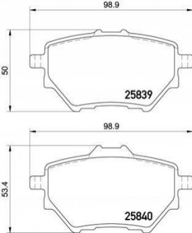 Гальмівні колодки дискові BREMBO P61 122 (фото 1)