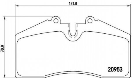 Гальмівні колодки дискові BREMBO P65 005 (фото 1)