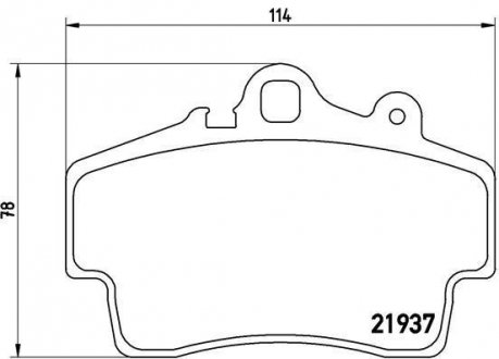 Гальмівні колодки, дискове гальмо (набір) BREMBO P65007 (фото 1)