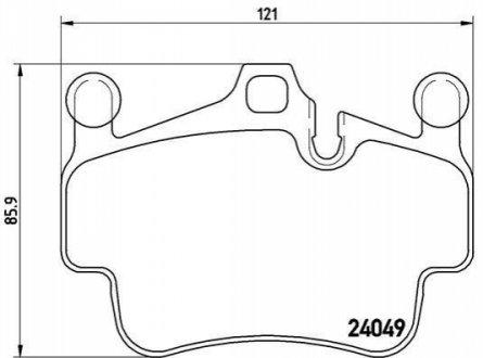 Гальмівні колодки дискові BREMBO P65 015 (фото 1)