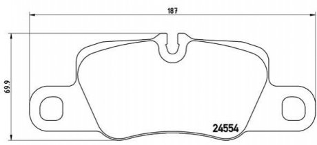 Гальмівні колодки дискові BREMBO P65 020 (фото 1)