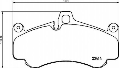 Гальмівні колодки дискові BREMBO P65 032 (фото 1)