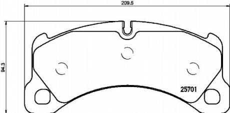 Гальмівні колодки дискові BREMBO P65 033 (фото 1)