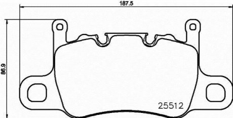 Гальмівні колодки дискові BREMBO P65 037 (фото 1)